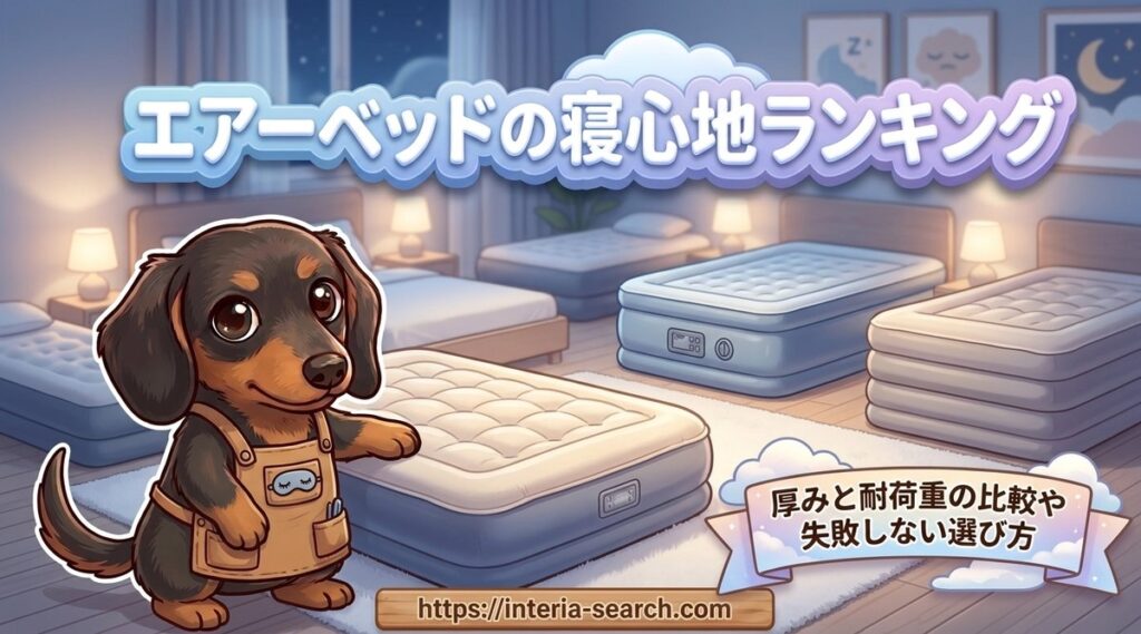 【エアーベッドの寝心地ランキング】厚みと耐荷重の比較や失敗しない選び方