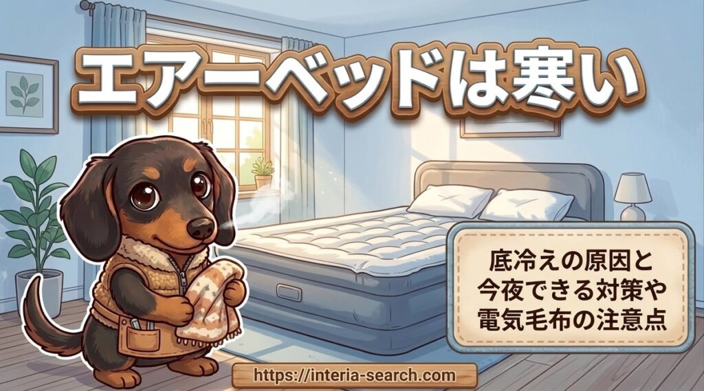 【エアーベッドは寒い?】底冷えの原因と今夜できる対策や電気毛布の注意点