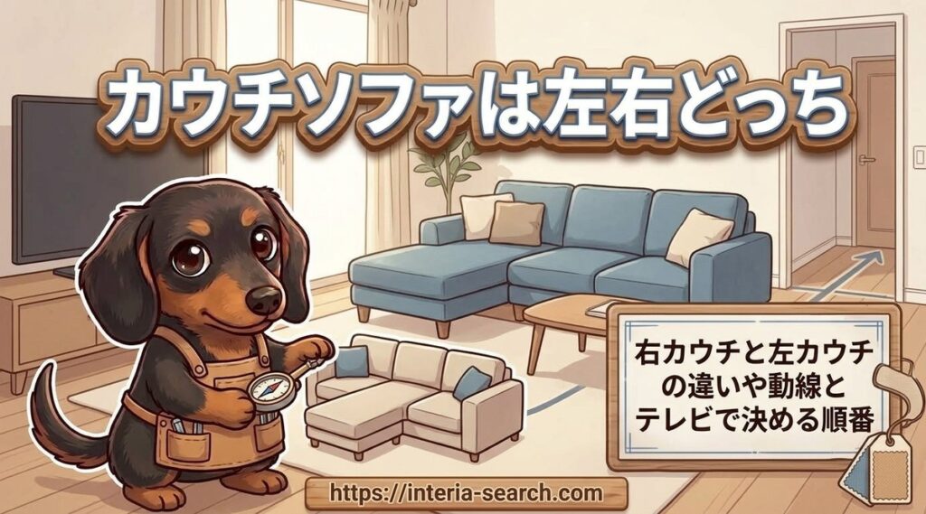 【カウチソファは左右どっち】右カウチと左カウチの違いや動線とテレビで決める順番