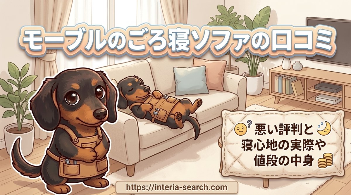 【モーブルのごろ寝ソファの口コミ】悪い評判と寝心地の実際や値段の中身