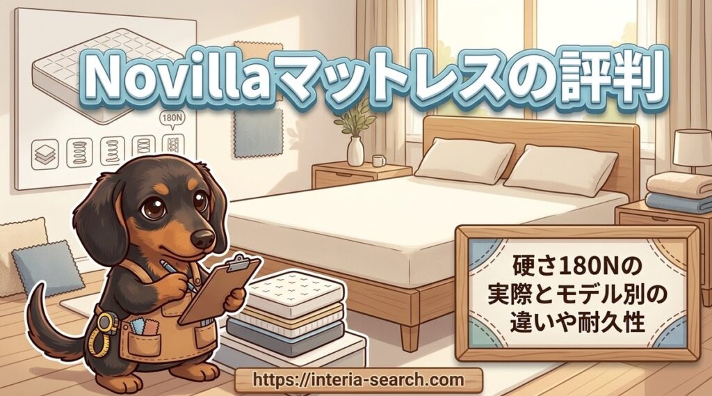 【Novillaマットレスの評判】硬さ180Nの実際とモデル別の違いや耐久性